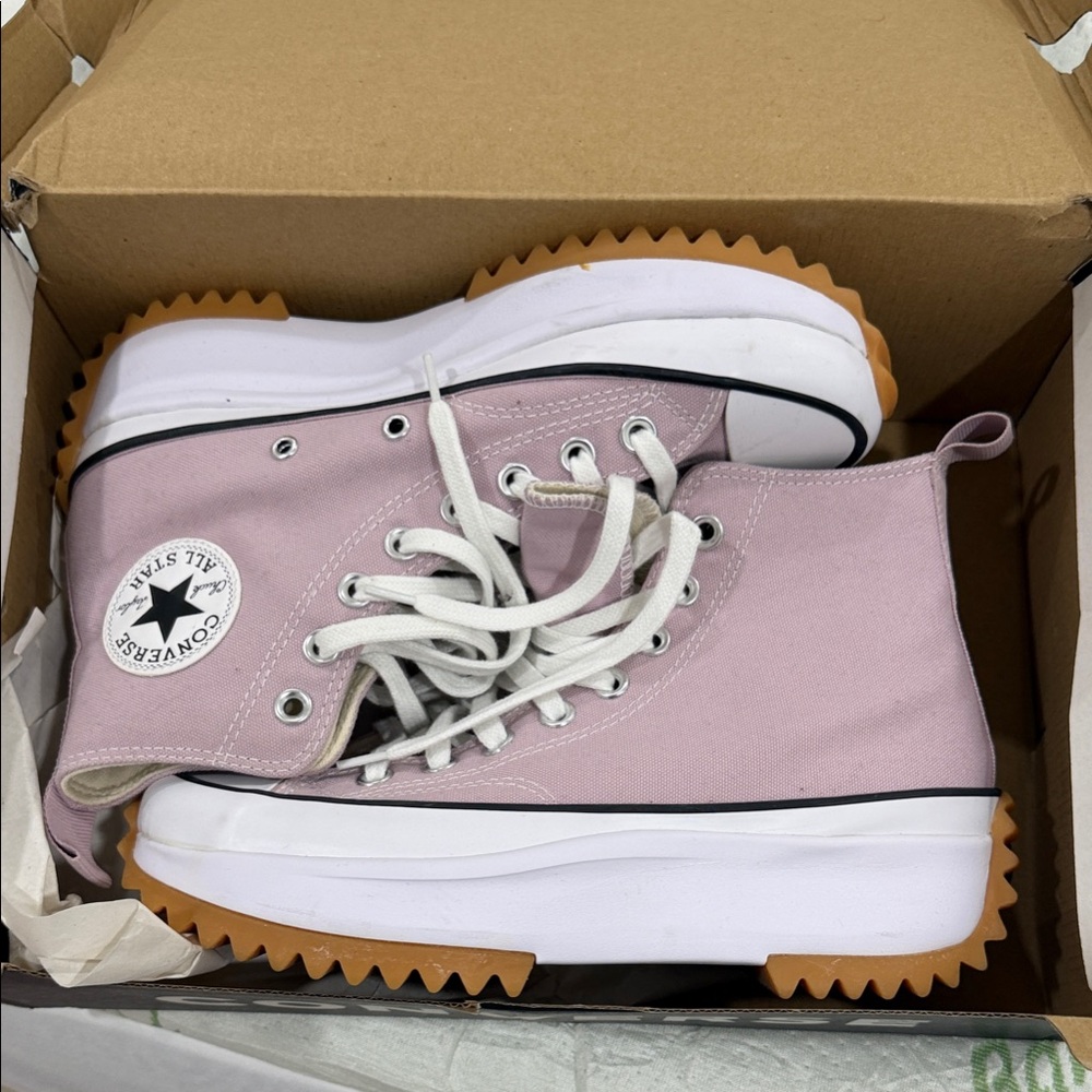 Converse Women's Pink High-Top Platform Sneakers